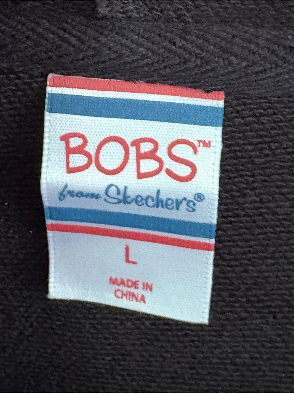 BOBS From Sketchers Black Hoodie Featuring a graphic cat